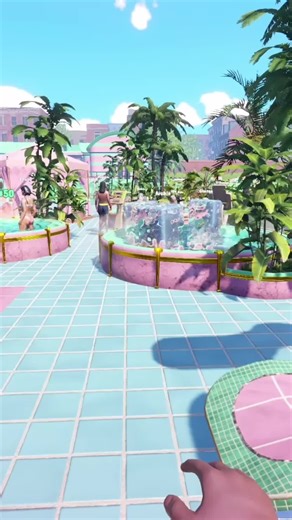 A whole new meaning to cold plunge #waterparksimulator #tiktokgaming #simulationgame