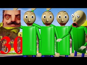 I Made 30 Baldis in Hello Neighbor Act 2 Trampoline