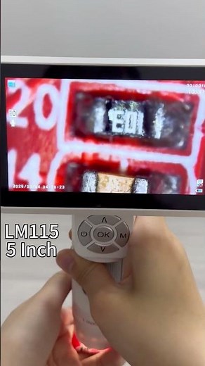 🔍 Two-in-One 5" Digital Microscope, Handheld or Tripod! Capture Details Anywhere! LM115