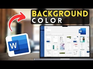 How to Change the Background Color of Document in MS Word | Microsoft Word Tutorial (2025)