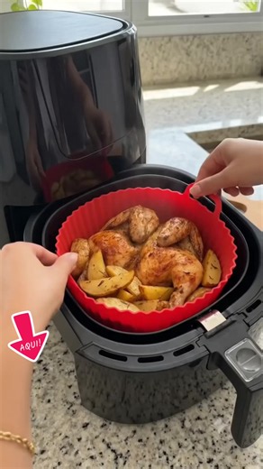 Kit com 6 Formas de silicone para Airfryer, super prático. #tiktokshop