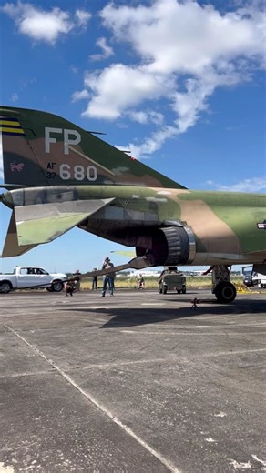 F-4D Phantom II J-79 at full power! #aviation #f4phantom