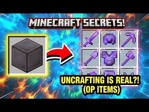 Minecraft Secrets: Reversed Crafting = OP Items?!
