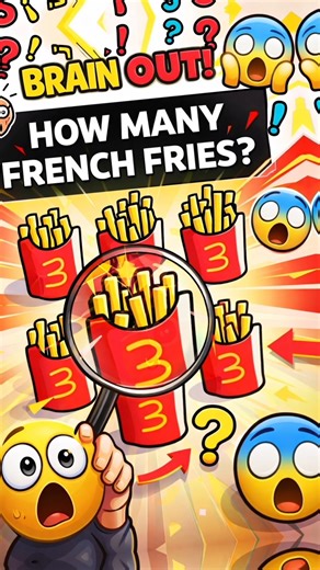 Brain Out Level 51 😱 How Many French Fries? #shorts