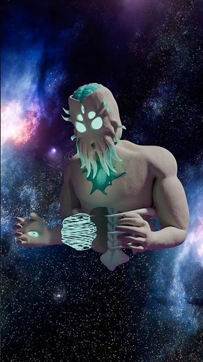 3D modeling the MOONLORD from TERRARIA