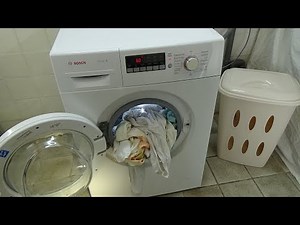 Blouses / shirts wash 60 degrees BOSCH WAB28220 washing machine program, test example movie #322