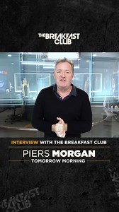 🚨 🗣️🎙️ Listen live to an #Uncensored conversation with Piers Morgan Uncensored tomorrow morning w/ #TheBreakfastClub! ➡️ Set your alarms & listen live on the 🆓 @iheartradio app tomorrow! | Breakfast Club