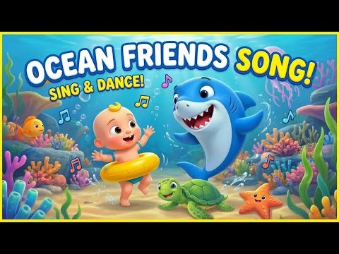Baby & Shark Ocean Friends Song – Kids Cartoon Animation #BabyShark #OceanFriends #kidssong