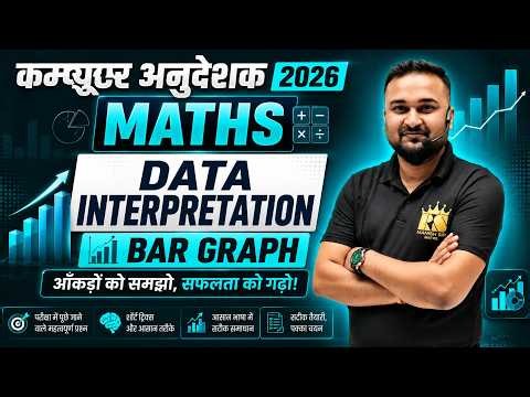 Data Interpretation Bar Graph Masterclass | Computer Anudeshak 2026 Maths by Manish Sir