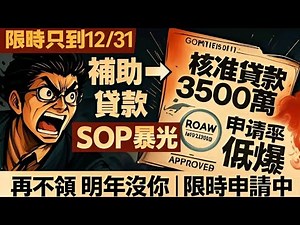 手把手教你從1萬補助走到3500萬貸款｜沒人教的申請SOP全曝光【財商腦外科】創業資金、政府補助、青
