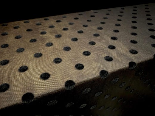 Power Mesh Net Stretch Spandex Fabric, per Metre - Polka Dot Flock Print - Black on Black - Etsy