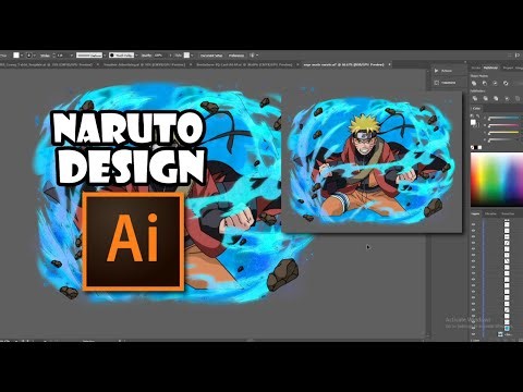 Create anime Naruto in Adobe Illustrator MOUSE USER Vector Illustration Speed Art