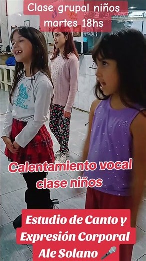 Clases de Canto Grupal para niños de 4 a 11 años. San Miguel