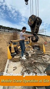 Mobile Crane Operation at Site #mechanic #mechanicjack #mobilecrane #operations | Mechanic Jack's team