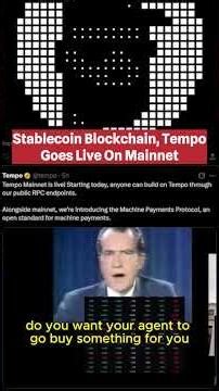 Tempo - 100k TPS stablecoin blockchain mainnet is live!