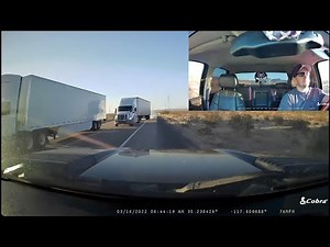 Trucker forced to swerve to avoid head-on crash with big rig ‪@ATruckDrivers‬
