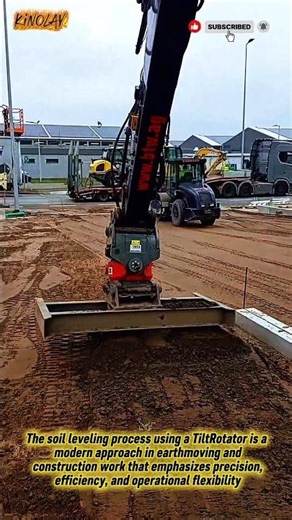 Soil Leveling with TiltRotator #innovation #machine