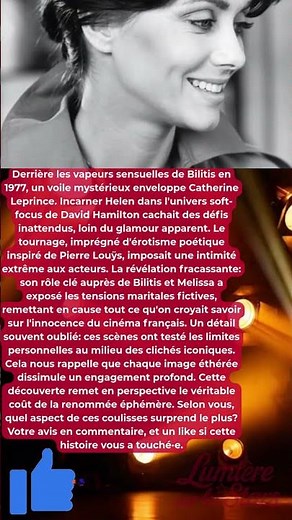 Catherine Leprince et Bilitis: Secret Oublié des Coulisses de Gloire
