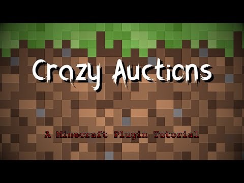 Minecraft Crazy Auctions Plugin Tutorial