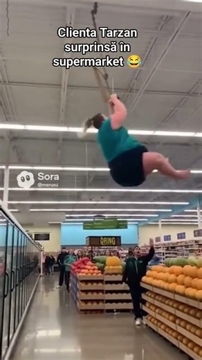 Tarzan customer caught in the supermarket 😂 #supermarket #tarzan