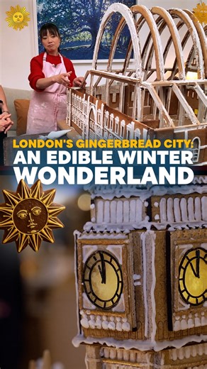 CBS News' "Sunday Morning" 🌞 on Instagram: "At Gingerbread City, a Christmas pop-up in London, some of the country's top architects and designers have built edible recreations of notable landmarks like Big Ben, as well as imaginative fantasy worlds, all from gingerbread, candy and icing. Correspondent Elizabeth Palmer gets a taste."