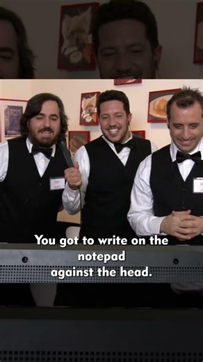 Murr rests his notepad on her head 😂🤣 #shorts #prank #comedy #impracticaljokers