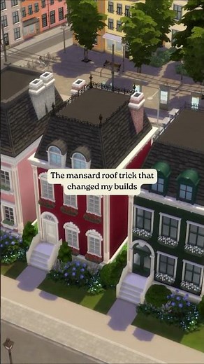 A good roof can carry the whole build, and this mansard roof makes such a huge difference