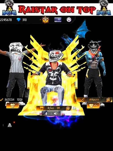 Raistar On Top Shayari Battle 🥶☠️ || WAIT FOR END || #shorts #freefire #gaming #raistar #shayari
