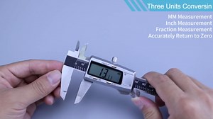 Kynup Digital Caliper, Caliper Measuring Tool, Micrometer Dial Vernier Caliper Digital, Full Turn Off, Stainless Steel, Switch from Inch Metric Fraction, Black(6Inch/150MM)