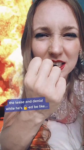 why make it easy when you can make it interesting ;) #locktober #keyholder #teaseanddenial #femdomtok