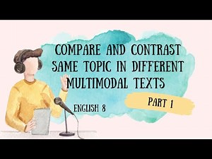 ENGLISH 8- COMPARE AND CONTRAST SAME TOPIC IN DIFFERENT MULTIMODAL TEXT (PART 1) | Q2 | WEEK 4