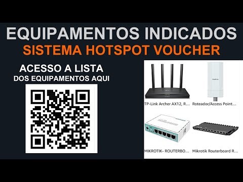 List of equipment needed to set up your MikroTik Wi-Fi voucher hotspot system.