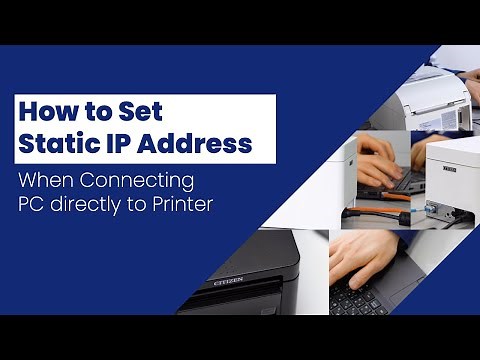 How to Set Static IP Address (When Connecting PC directly to Printer)
