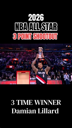 Damian Lillard wins 2026 NBA 3 POINT SHOOTOUT 3x WINNER!!!