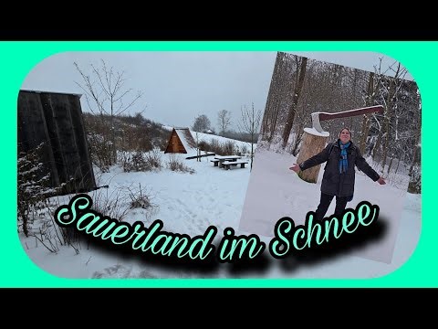 Schnee im Sauerland / Tour in Brilon ⛄/ Trekkingplatz Himmelsnah /Abbruch/ Community-Mikro-Treffen?