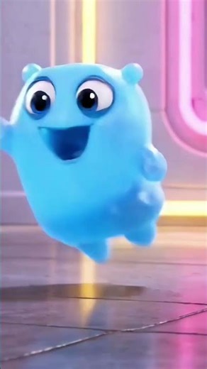 Jelly Alien Trying To Catch A Ball