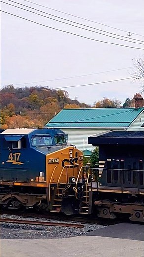 9841 NS, and 417, 596 CSX Locomotives
