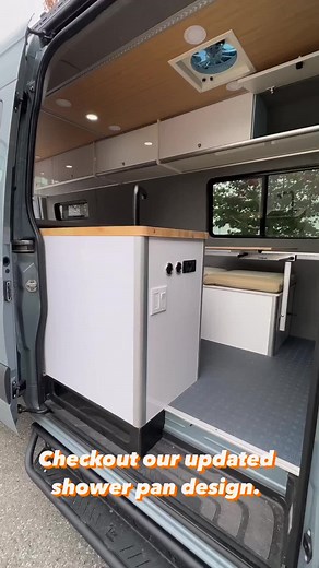 Transform your camper van into a cozy home-on-wheels with @adv_tecvanlife ultimate low-profile shower pan! 🚐💦 Designed for seamless integration, it’s a game-changer for those on-the-go showers. Say goodbye to water spillage, and hello to a hassle-free setup! 🛁✨ . . . #outdoorliving #foryou #fyp #travel #vanlife