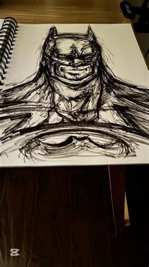 Batman 90s style sketch #shorts #batman #youtubeshorts #art