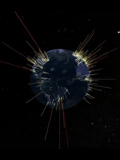 Ziua 16. Bare mai înalte înseamnă mai mulți oameni 🌍 Fiecare bară verticală reprezintă un oraș. Înălțimea indică populația. Tokyo domină. Mumbai se ridică sus. Orașele mici abia se văd. Tehnica se numește extrudare: puncte 2D transformate într-o a treia dimensiune bazată pe date. Densitatea devine peisaj. Înălțimea este intuitivă. Dublu mai înalt = dublu mai mult. Fără legendă. Provocarea: ocluzia. Barele mari ascund pe cele mici. Soluție: rotație pentru explorare din mai multe unghiuri. https: