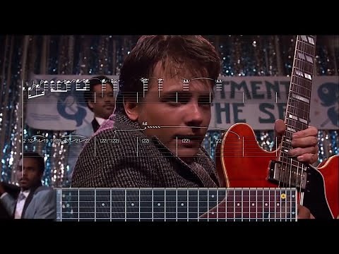 Back to the Future - Marty McFly Plays Johnny B Goode WITH TAB AND SHEET