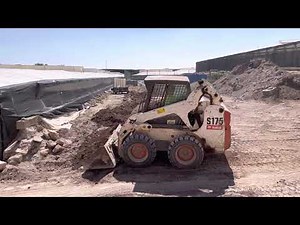 Bobcat S175 | Backfilling Trench with Bucket