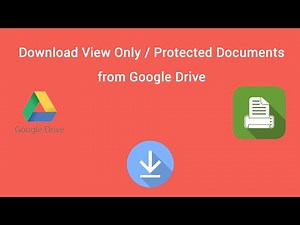 How to download protected file from google drive, View Only PDF from Google Drive