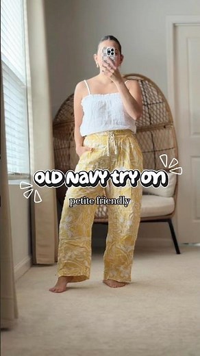 Old navy try on haul! Petite friendly spring finds 🌼
