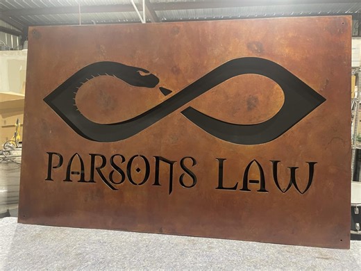 Custom Metal Sign | Rustic Outdoor Decor | Made in USA | Monument Signage - Etsy