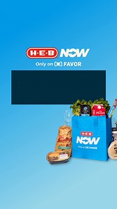 11K views | Get last-minute groceries delivered fast with H‑E‑B Now, only in the Favor app. | Favor Delivery | Facebook
