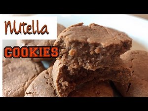 NUTELLA COOKIES RECIPE 4 INGREDIENTS | EASY NUTELLA COOKIES