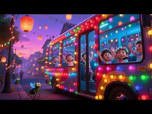 Wheels on the Birthday Bus – Party Time Ride | Fun Birthday Song for Kids