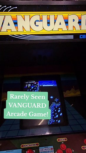 Released in 1981, this was the first game to feature both Vertical and Horizontal Scrolling! www.tntamusements.com #vanguard #arcadegame