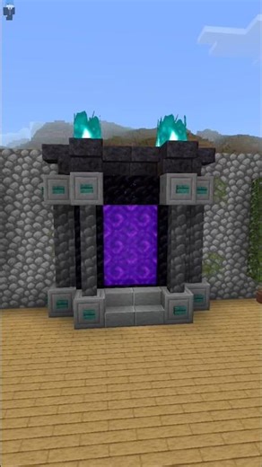 Nether portal build ideas #minecraft #minecraftbuilding #minecrafttutorial